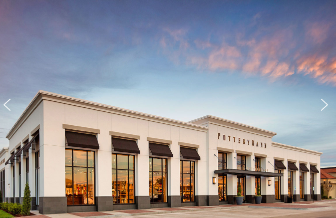 Contemporary commercial retail property exterior